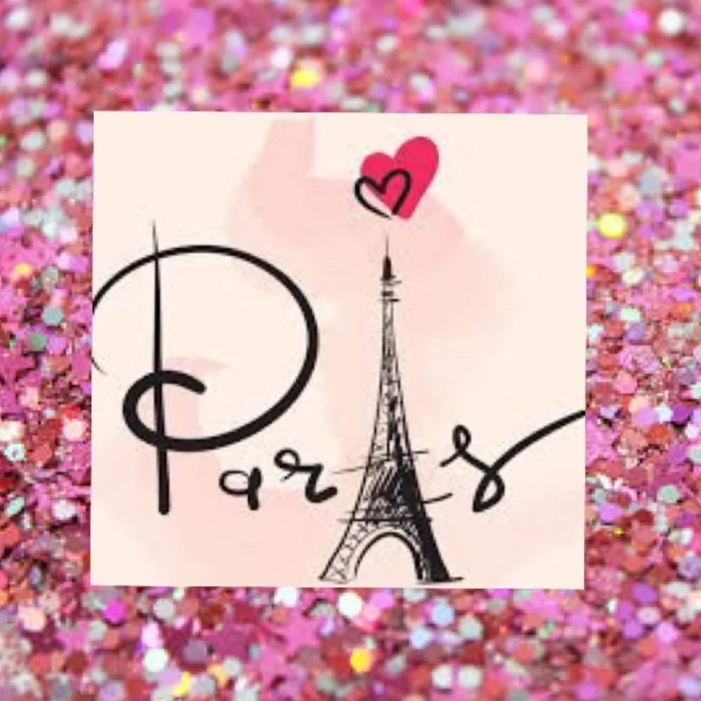 Paris Lights Bath and Body Fragrance Set Womens Cosmetics Gifts Pink Silver